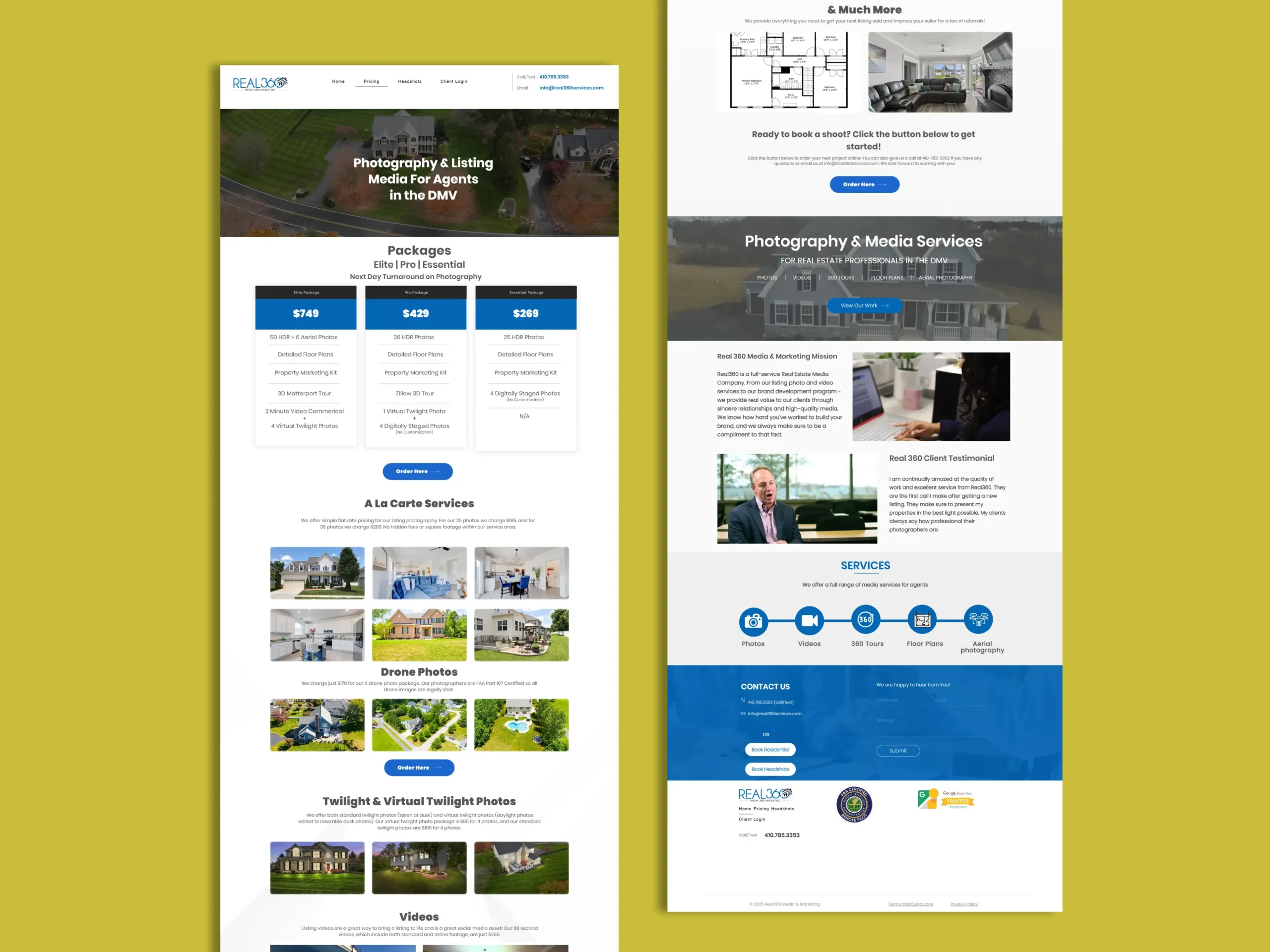 Real 360 Services Website Design & Development