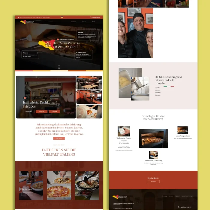 Ai Quattro Canti Multilingual Hotel Website with Booking & Membership System