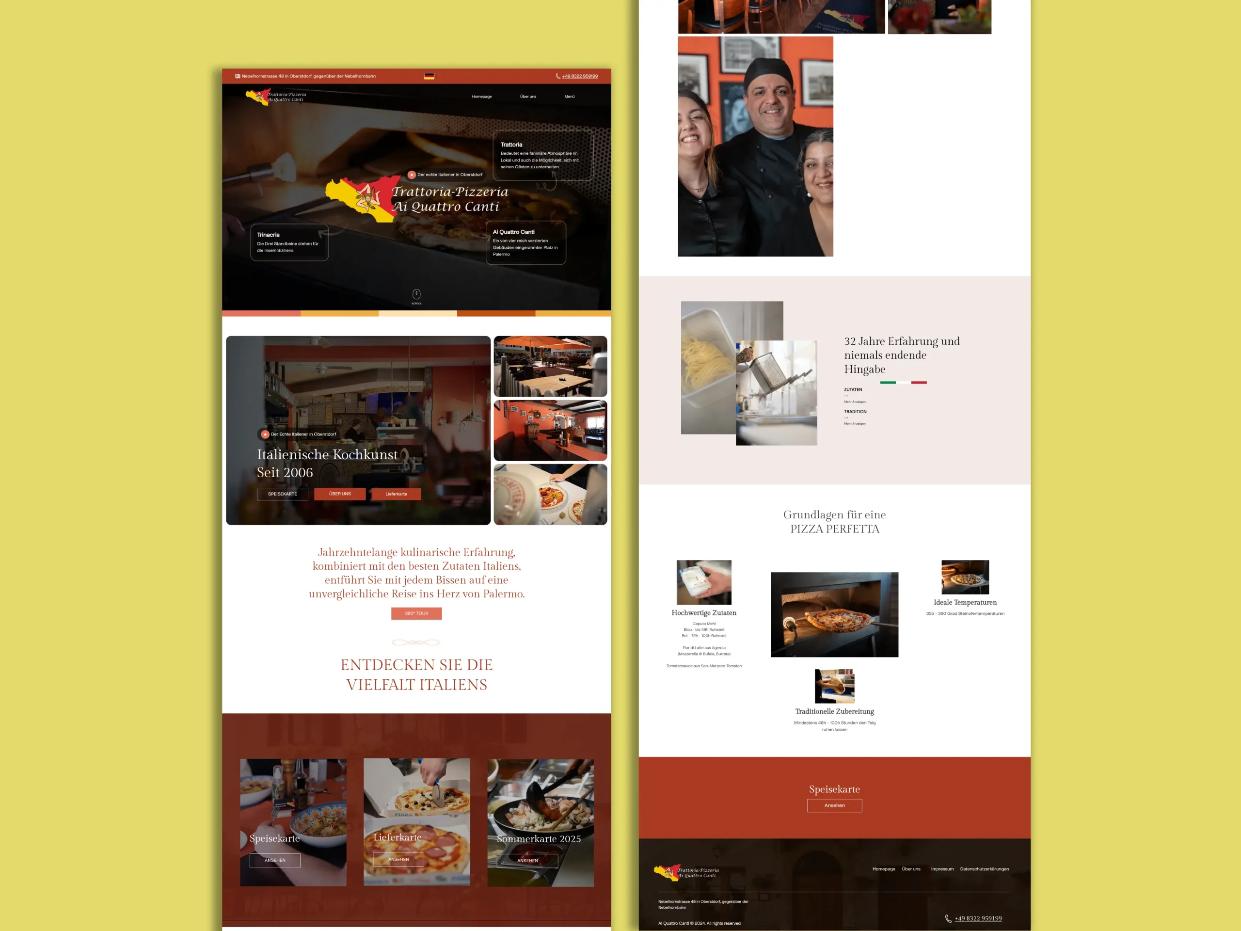 Ai Quattro Canti Multilingual Hotel Website with Booking & Membership System