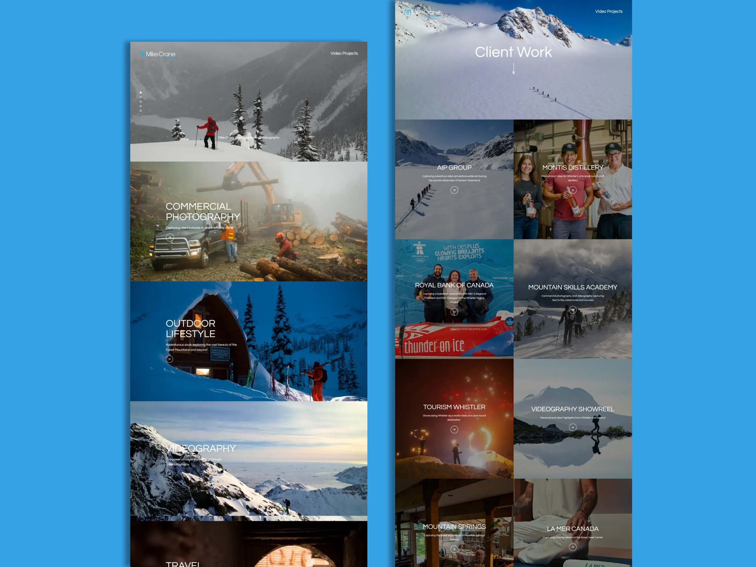 Whistler Photo Video Website Redesign & SEO Optimization