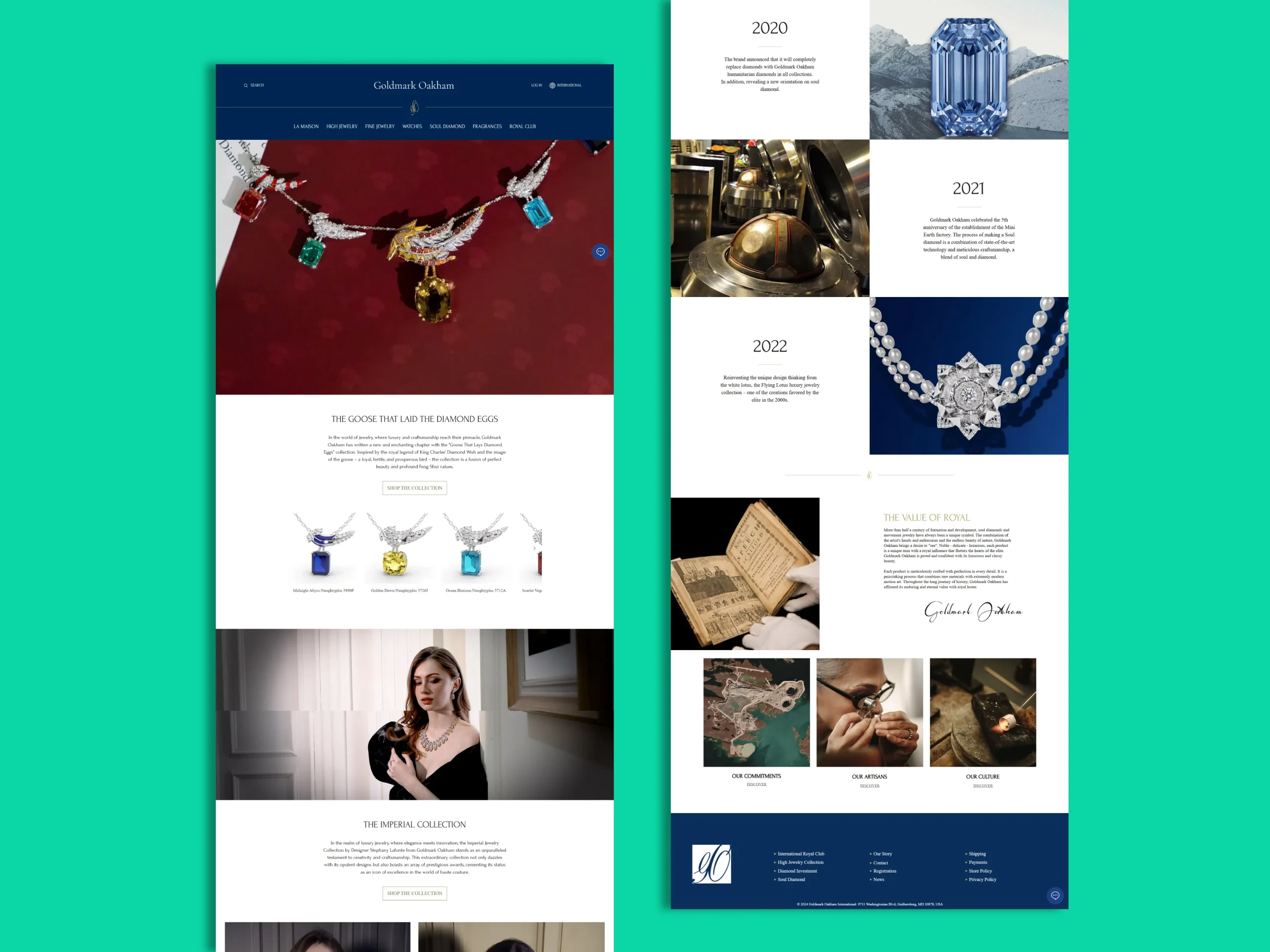 Goldmark Oakham Luxury Jewelry eCommerce Redesign & Development