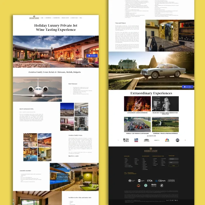 Holiday Luxury CMS Development & SEO Optimization for a Luxury Hospitality Platform
