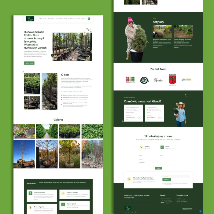 SOSNY Bonsai B2B Product Showcase Website with Custom Contact Flow